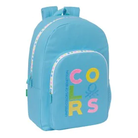 School Bag Benetton Spring Celeste 30 x 46 x 14 cm by Benetton, Children's Backpacks - Ref: S4310011, Price: 18,83 €, Discoun...