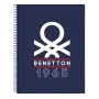 Notebook Benetton Varsity Grey Navy Blue A4 120 Sheets by Benetton, Exercise notebooks - Ref: S4310016, Price: 6,62 €, Discou...