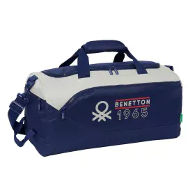 Bolsa de Deporte Benetton Varsity Gris Azul marino 50 x 25 x 25 cm de Benetton, Bolsas de deporte infantiles - Ref: S4310025,...