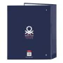 Ring binder Benetton Varsity Navy Blue A4 27 x 33 x 6 cm by Benetton, Filing cabinets - Ref: S4310028, Price: 4,80 €, Discoun...