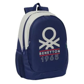 School Bag Benetton Varsity Grey Navy Blue 32 x 44 x 16 cm by Benetton, Children's Backpacks - Ref: S4310029, Price: 36,17 €,...