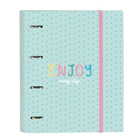 Carpeta de anillas BlackFit8 Enjoy Verde 27 x 32 x 3.5 cm de BlackFit8, Archivadores - Ref: S4310088, Precio: 8,08 €, Descuen...