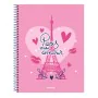 Notizbuch Safta Paris Rosa Marineblau A4 120 Blatt von Safta, Schulhefte - Ref: S4310101, Preis: 5,09 €, Rabatt: %