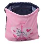 Saco Mochila com Cordas Safta Paris Cor de Rosa Azul Marinho 35 x 40 x 1 cm de Safta, Sacos escolares - Ref: S4310103, Preço:...