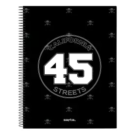 Notebook Safta California Black A4 120 Sheets by Safta, Exercise notebooks - Ref: S4310109, Price: 4,49 €, Discount: %