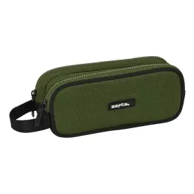 Portatodo Doble Safta Dark forest Negro Verde 21 x 8 x 6 cm de Safta, Estuches - Ref: S4310119, Precio: 5,43 €, Descuento: %