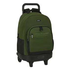 School Rucksack with Wheels Safta Dark forest Black Green 33 X 45 X 22 cm by Safta, Children's Backpacks - Ref: S4310127, Pri...