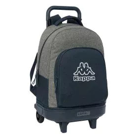 School Rucksack with Wheels Kappa Dark navy Grey Navy Blue 33 X 45 X 22 cm by Kappa, Children's Backpacks - Ref: S4310150, Pr...