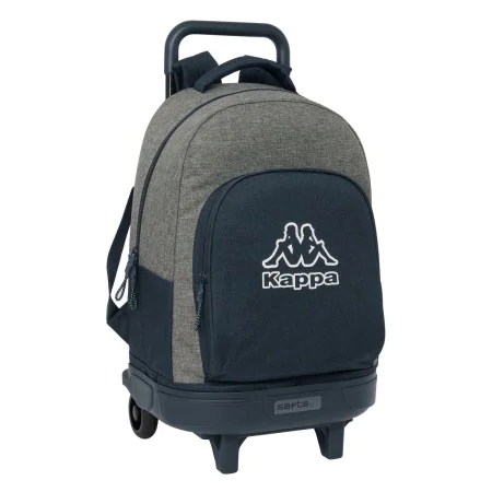 Mochila Escolar com Rodas Kappa Dark navy Cinzento Azul Marinho 33 X 45 X 22 cm de Kappa, Mochilas infantis - Ref: S4310150, ...