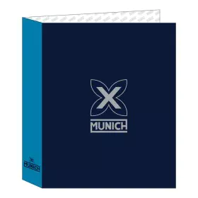 Pasta com argolas Munich Nautic Azul Marinho A4 27 x 33 x 6 cm de Munich, Arquivadores - Ref: S4310160, Preço: 5,72 €, Descon...