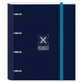 Ring binder Munich Nautic Navy Blue 27 x 32 x 3.5 cm by Munich, Filing cabinets - Ref: S4310162, Price: 9,09 €, Discount: %