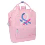 Laptop Backpack Benetton benetton Pink 27 x 40 x 19 cm by Benetton, Bags and covers for laptops and netbooks - Ref: S4310271,...