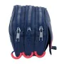 Trousse Fourre-Tout Triple Benetton Italy Blue marine 21,5 x 10 x 8 cm de Benetton, Trousses - Réf : S4310274, Prix : 8,99 €,...