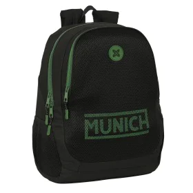 School Bag Munich Caviar Black 32 x 44 x 16 cm by Munich, Children's Backpacks - Ref: S4310281, Price: 36,17 €, Discount: %