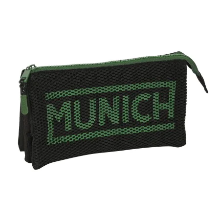 Malas para tudo triplas Munich Caviar Preto 22 x 12 x 3 cm de Munich, Estojos - Ref: S4310283, Preço: 6,68 €, Desconto: %