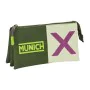 Triple Carry-all Munich Bright khaki Green 22 x 12 x 3 cm by Munich, Pencil cases - Ref: S4310289, Price: 7,95 €, Discount: %