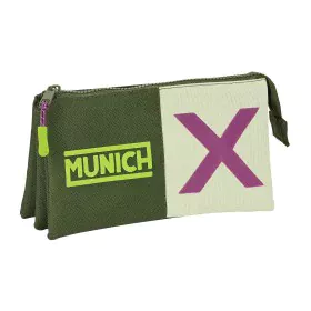 Malas para tudo triplas Munich Bright khaki Verde 22 x 12 x 3 cm de Munich, Estojos - Ref: S4310289, Preço: 7,95 €, Desconto: %