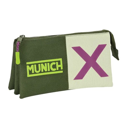 Malas para tudo triplas Munich Bright khaki Verde 22 x 12 x 3 cm de Munich, Estojos - Ref: S4310289, Preço: 6,68 €, Desconto: %