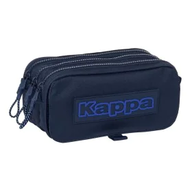 Dreifaches Mehrzweck-Etui Kappa Blue night Marineblau 21,5 x 10 x 8 cm von Kappa, Federmäppchen - Ref: S4310295, Preis: 8,99 ...