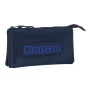 Trousse Fourre-Tout Triple Kappa Blue night Blue marine 22 x 12 x 3 cm de Kappa, Trousses - Réf : S4310296, Prix : 6,68 €, Re...