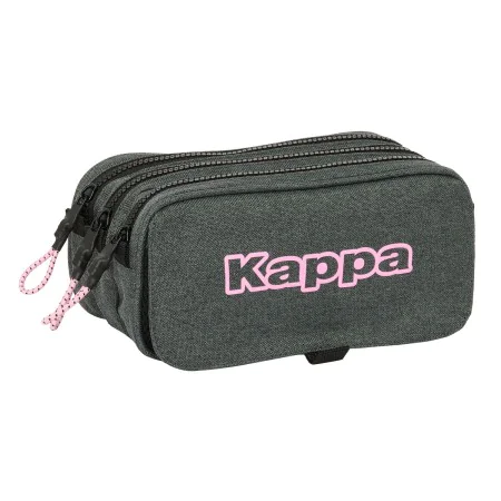 Trousse Fourre-Tout Triple Kappa Silver pink Gris 21,5 x 10 x 8 cm de Kappa, Trousses - Réf : S4310304, Prix : 8,99 €, Remise...