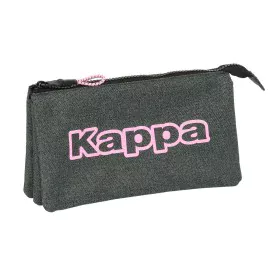 Trousse Fourre-Tout Triple Kappa Silver pink Gris 22 x 12 x 3 cm de Kappa, Trousses - Réf : S4310305, Prix : 6,68 €, Remise : %