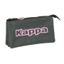 Trousse Fourre-Tout Triple Kappa Silver pink Gris 22 x 12 x 3 cm de Kappa, Trousses - Réf : S4310305, Prix : 7,95 €, Remise : %