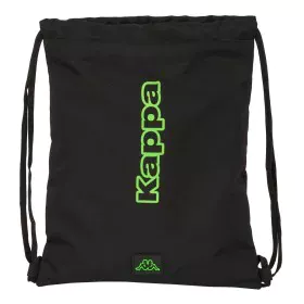 Sac à dos serré par des ficelles Kappa Black Noir 35 x 40 x 1 cm de Kappa, Cartables - Réf : S4310310, Prix : 6,73 €, Remise : %