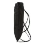 Sac à dos serré par des ficelles Kappa Black Noir 35 x 40 x 1 cm de Kappa, Cartables - Réf : S4310310, Prix : 6,05 €, Remise : %