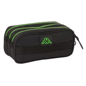 Portatodo Triple Kappa Black Negro 21,5 x 10 x 8 cm de Kappa, Estuches - Ref: S4310315, Precio: 8,08 €, Descuento: %