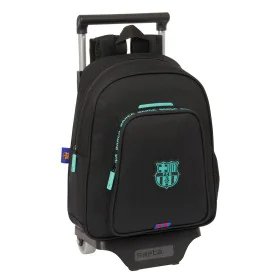 School Rucksack with Wheels F.C. Barcelona Black 27 x 33 x 10 cm by F.C. Barcelona, Children's Backpacks - Ref: S4310348, Pri...