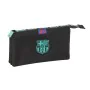 Triple Carry-all F.C. Barcelona Black 22 x 12 x 3 cm by F.C. Barcelona, Pencil cases - Ref: S4310368, Price: 9,63 €, Discount: %