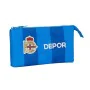 Dreifaches Mehrzweck-Etui R. C. Deportivo de La Coruña Blau 22 x 12 x 3 cm von R. C. Deportivo de La Coruña, Federmäppchen - ...