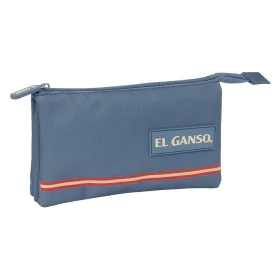 Dreifaches Mehrzweck-Etui El Ganso Blau 22 x 12 x 3 cm von El Ganso, Federmäppchen - Ref: S4310454, Preis: 11,62 €, Rabatt: %