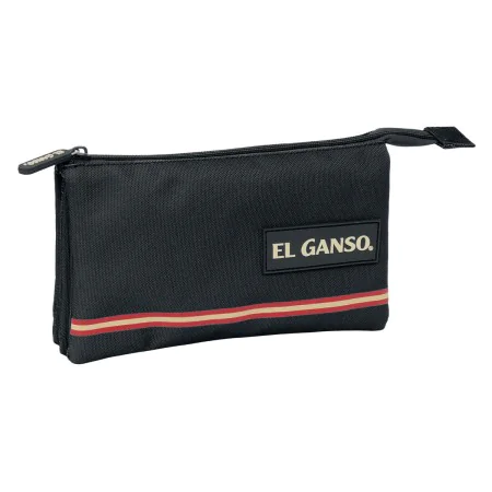 Trousse Fourre-Tout Triple El Ganso Noir 22 x 12 x 3 cm de El Ganso, Trousses - Réf : S4310456, Prix : 11,62 €, Remise : %