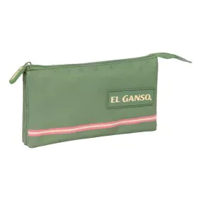 Dreifaches Mehrzweck-Etui El Ganso grün 22 x 12 x 3 cm von El Ganso, Federmäppchen - Ref: S4310458, Preis: 11,62 €, Rabatt: %