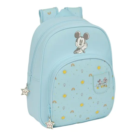 Schulrucksack Mickey Mouse Clubhouse Baby Hellblau 28 x 34 x 10 cm von Mickey Mouse Clubhouse, Kinderrucksäcke - Ref: S431046...