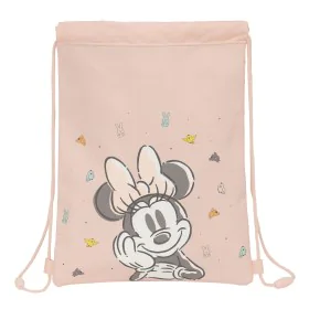 Backpack with Strings Minnie Mouse Baby Pink 26 x 34 x 1 cm by Minnie Mouse, School Bags - Ref: S4310473, Price: 14,05 €, Dis...