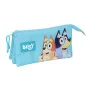 Dreifaches Mehrzweck-Etui Bluey Himmelsblau 22 x 12 x 3 cm von Bluey, Federmäppchen - Ref: S4310499, Preis: 11,62 €, Rabatt: %