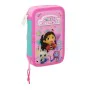 Double Pencil Case Gabby's Dollhouse Party Pink 12.5 x 19.5 x 4 cm 28 Pieces by Gabby's Dollhouse, Pencil cases - Ref: S43105...