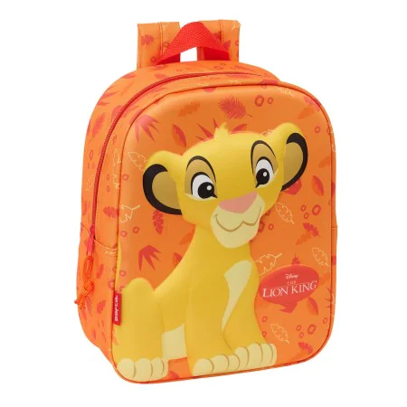 Mochila Escolar The Lion King Laranja 22 x 27 x 10 cm 3D de The Lion King, Mochilas infantis - Ref: S4310534, Preço: 8,07 €, ...