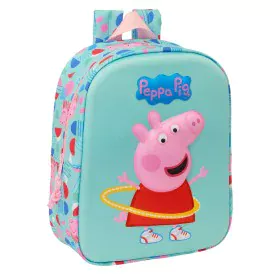 Cartable Peppa Pig Vert Rose 22 x 27 x 10 cm 3D de Peppa Pig, Sacs à dos enfant - Réf : S4310544, Prix : 8,97 €, Remise : %