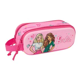 Trousse Fourre-Tout Double Barbie Rose Fuchsia 21 x 8 x 6 cm 3D de Barbie, Trousses - Réf : S4310549, Prix : 6,78 €, Remise : %