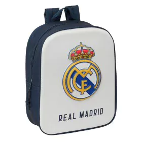 Mochila Infantil Real Madrid C.F. Blanco Azul marino 22 x 27 x 10 cm de Real Madrid C.F., Mochilas infantiles - Ref: S4310558...