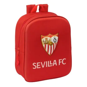 School Bag Sevilla Fútbol Club Red 22 x 27 x 10 cm 3D by Sevilla Fútbol Club, Children's Backpacks - Ref: S4310562, Price: 8,...