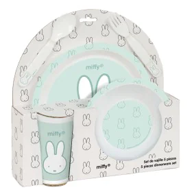 Set di stoviglie per bambini Miffy Menta (5 Pezzi) di Miffy, Servizi da tavola per bambini - Rif: S4310575, Prezzo: 10,81 €, ...