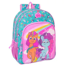 Cartable My Little Pony Magic Rose Turquoise 33 x 42 x 14 cm de My Little Pony, Sacs à dos enfant - Réf : S4310598, Prix : 35...