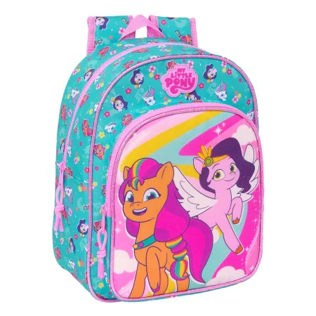 School Bag My Little Pony Magic Pink Turquoise 26 x 34 x 11 cm by My Little Pony, Children's Backpacks - Ref: S4310599, Price...