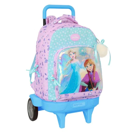 Mochila Escolar com Rodas Frozen Cool days Violeta Azul celeste 33 x 45 x 22 cm de Frozen, Mochilas infantis - Ref: S4310613,...