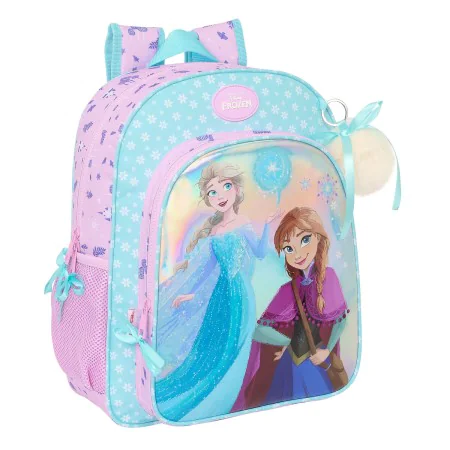 Mochila Escolar Frozen Cool days Violeta Azul celeste 32 x 38 x 12 cm de Frozen, Mochilas infantis - Ref: S4310619, Preço: 29...